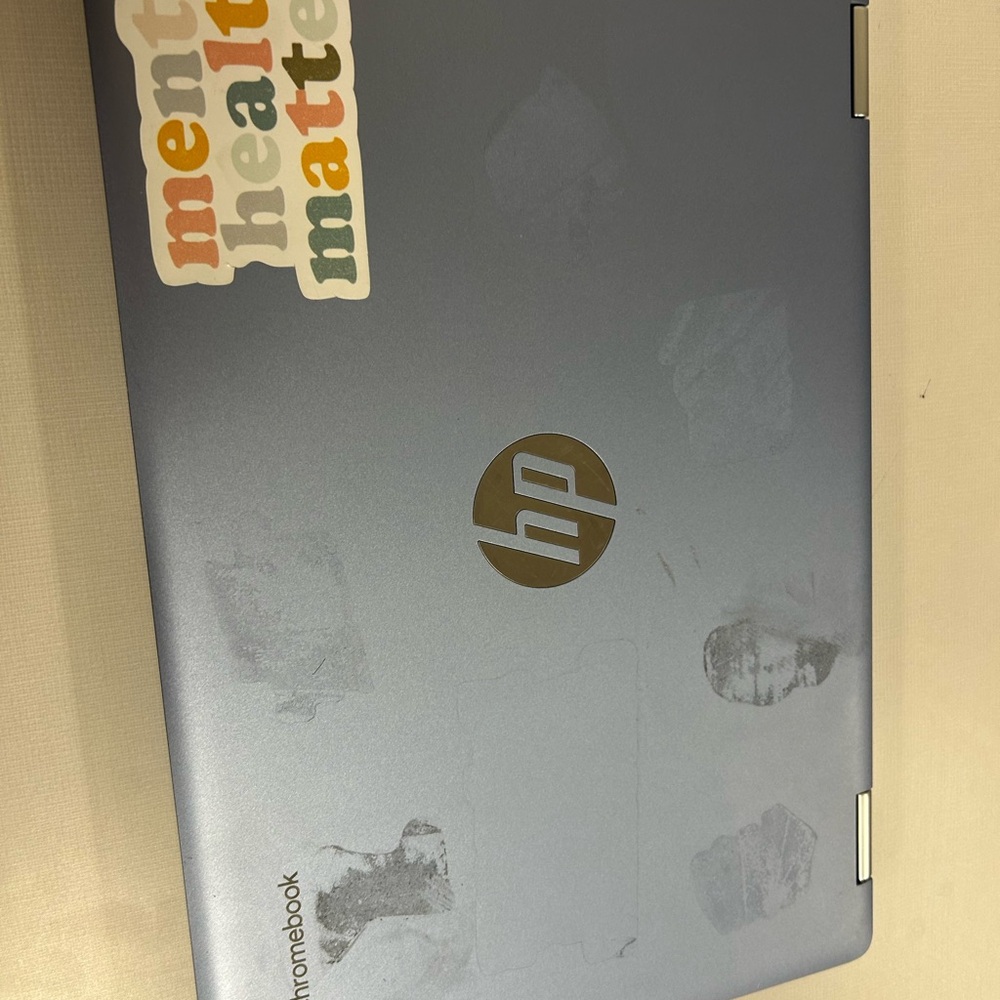 HP Silver and Blue Tablet laptop
